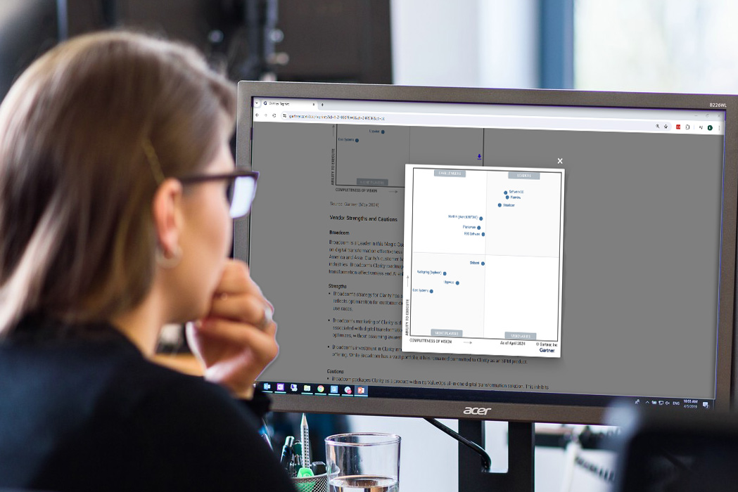 Broadcom ist mit Clarity 2024 erneut Leader in Gartners Magic Quadrant für Strategic Portfolio Management Tools